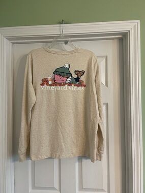 Vineyard Vines Ladies Long Sleeve t-shirt -Fall Leaves-Sz XL